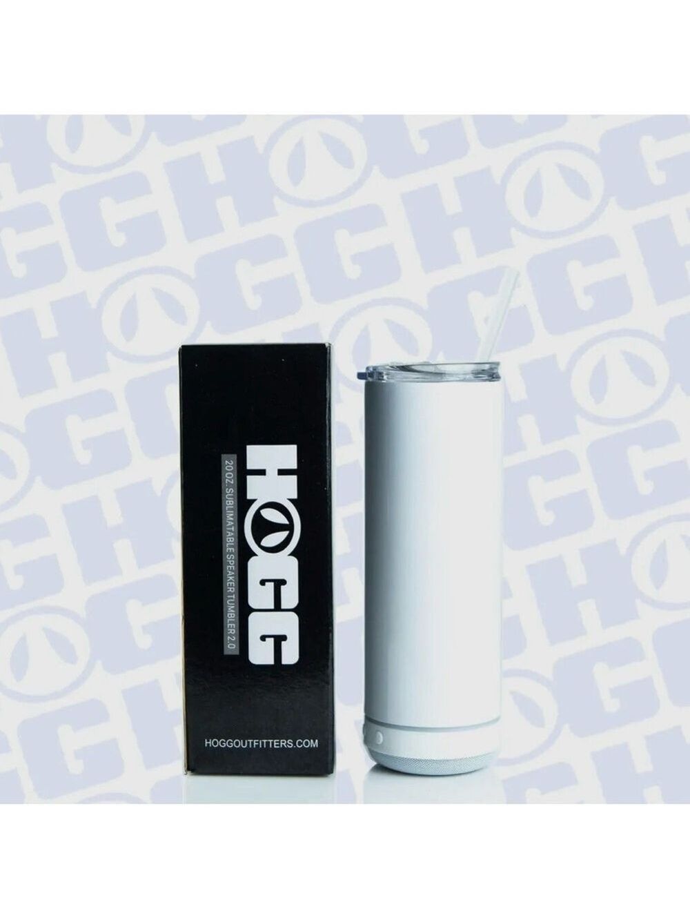 Bluetooth HOGG Sublimated 20 oz Tumbler with Straw